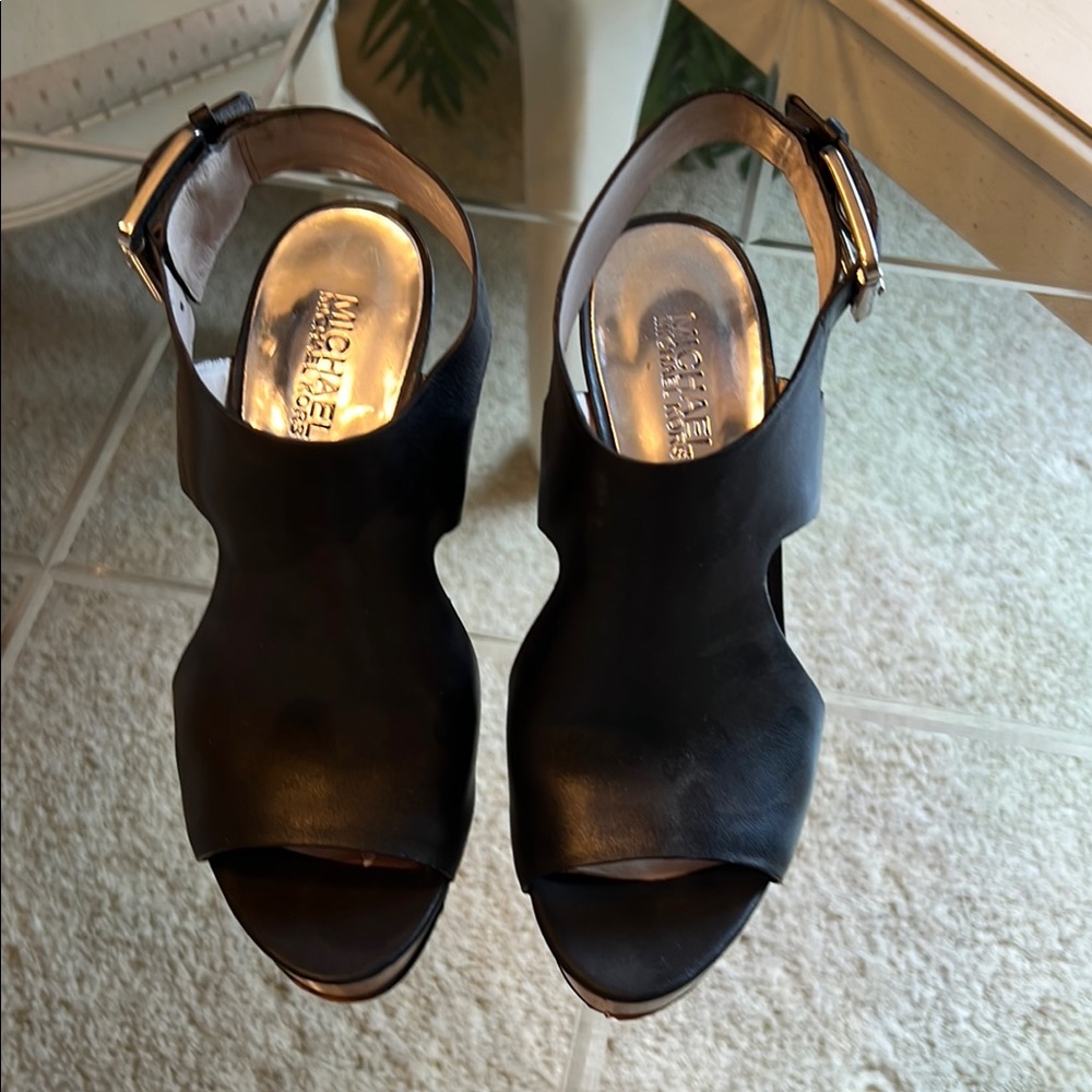 Michael Kors Black Heeled Sandals